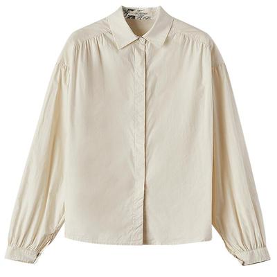 例外文艺纯棉长袖衬衣