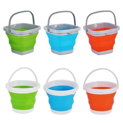 厂家批发硅胶折叠打水桶车载渔具户外提钓鱼桶水桶洗车多用途
