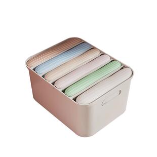 分层放衣服衣柜裤子收纳盒分格衣物整理神器带盖箱子分隔盒多功能