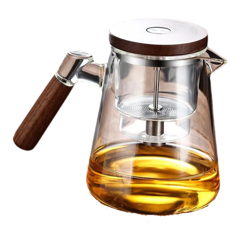 玻璃泡茶壺家用全內(nèi)膽飄逸杯沏茶過濾按壓式?jīng)_茶器茶水分離泡茶杯