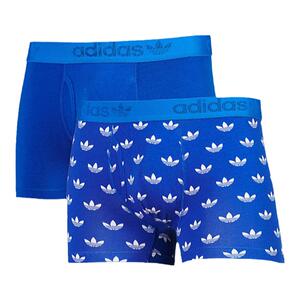 Adidas阿迪达斯三叶男士内裤满印LOGO时尚运动透气男生平角短裤