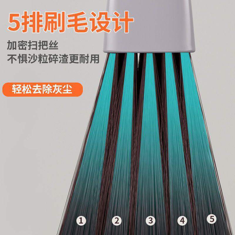 加长加宽簸箕扫把套装超厚家用长毛室内扫地加厚不锈钢扫帚头发软