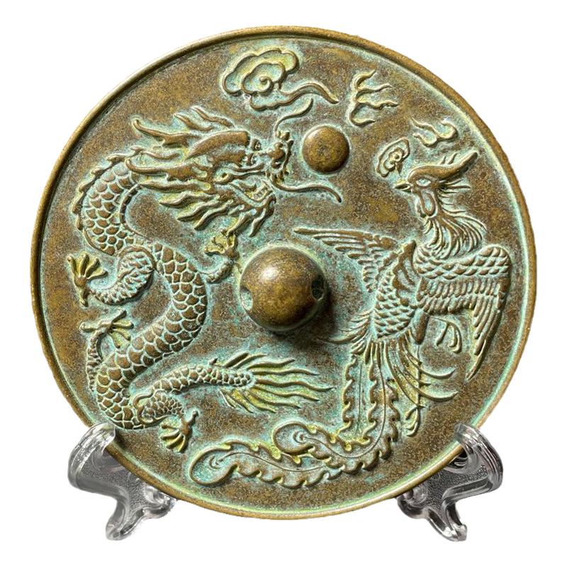 铜镜结婚护身动物装饰品