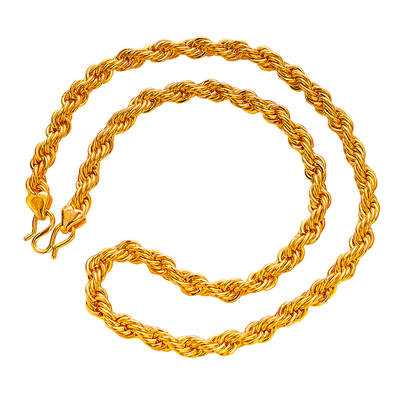 时尚男士麻花链手工999纯金包银