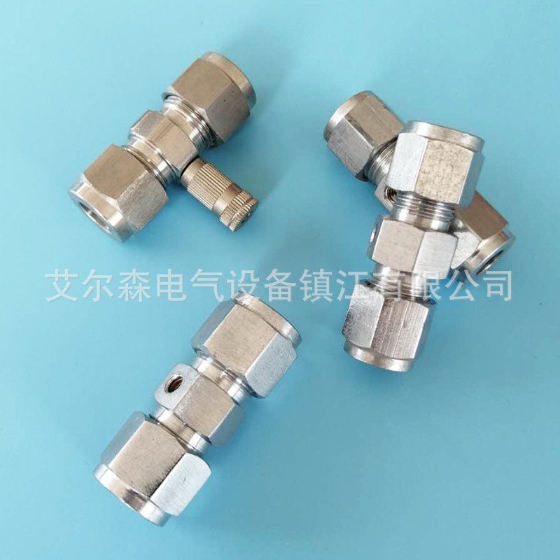 批发卡套接头YZG1-4异径直通中间气动快速接头不锈钢管双卡套接头