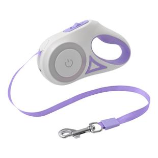 宠物带灯自动伸缩牵引绳LED灯绳泰迪柯基中小型犬遛狗绳宠物用品