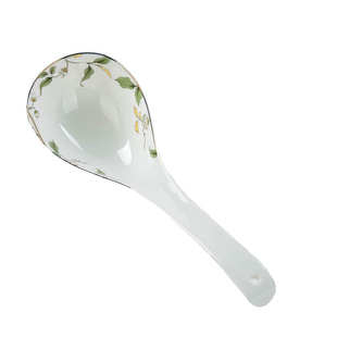 金岚玉骨质瓷分汤勺香榭丽舍骨瓷大调羹瓷大马戈大汤勺子长汤勺