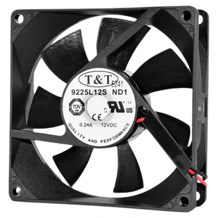 T&T静音9225/9025 12v0.24a 9cm机箱电脑cpu散热风扇9225L12S-ND1