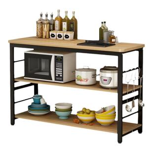 厨房桌子切菜桌微波炉置物架落地式烤箱收纳柜储物台柜子多层架子