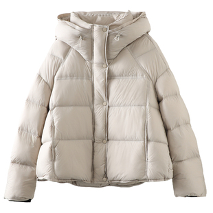 原厂】软糯泡芙羽绒服女短款2025冬季90白鸭绒宽松加厚面包服外套