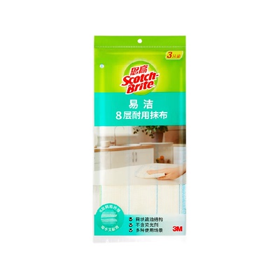 3M思高耐用型厨房洗碗布抹布