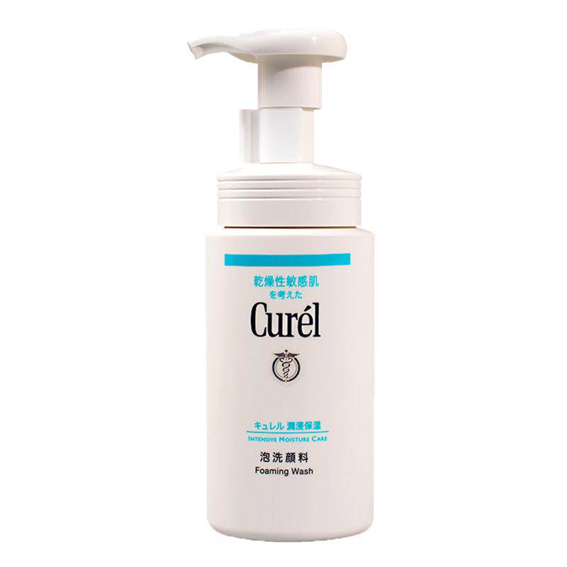 日本珂润洗面奶Curel洁面泡沫保湿正品舒缓温和敏感肌洁面乳150g