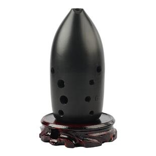 踏古陶埙十孔演奏黑陶埙双腔笔筒专业古埙乐器初学者自学民族乐器