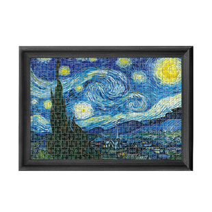 实木拼图裱框1000片画框装裱拼图框框架相框装裱框块架框边框定制