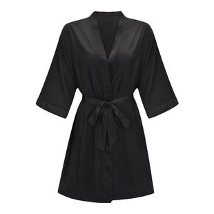 趣安芬仿真丝法式性感简约蕾丝吊带睡裙袍薄款舒适无痕睡衣女套装