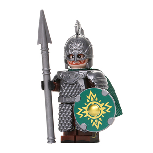 第三方魔戒指环王中世纪古代骑步兵武士兵积木小人仔拼装军事玩具