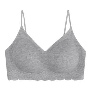 JoyceBra 甜美蕾丝边裸感无痕内衣女小胸聚拢软支撑防下垂文胸罩