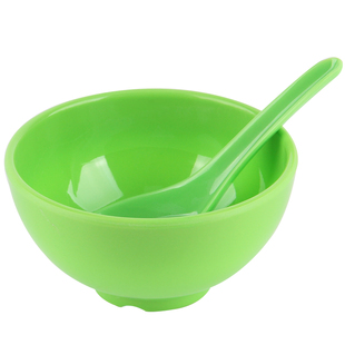 塑料小碗圆形商用米饭碗防摔快餐碗仿瓷汤碗火锅餐具密胺小碗商用