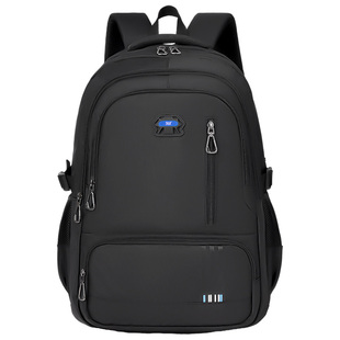 361°书包男生初中生2026新款大容量高中学生背包防水双肩包黑色