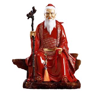 黄铜月老星君月下老人琉晶红彩绘神像景泰蓝媒神红娘喜神装饰摆件