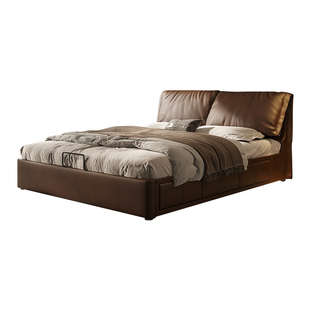 大象耳朵储物床多功能主卧高端大气箱体收纳床意式双人1米8大床