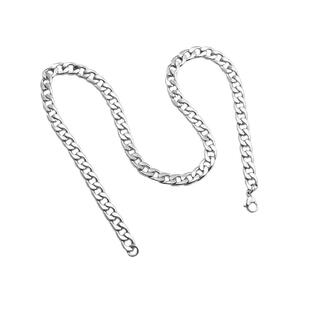 古巴链加长钛钢扁链防水NK配链单链条百搭男女长短T恤卫衣毛衣链