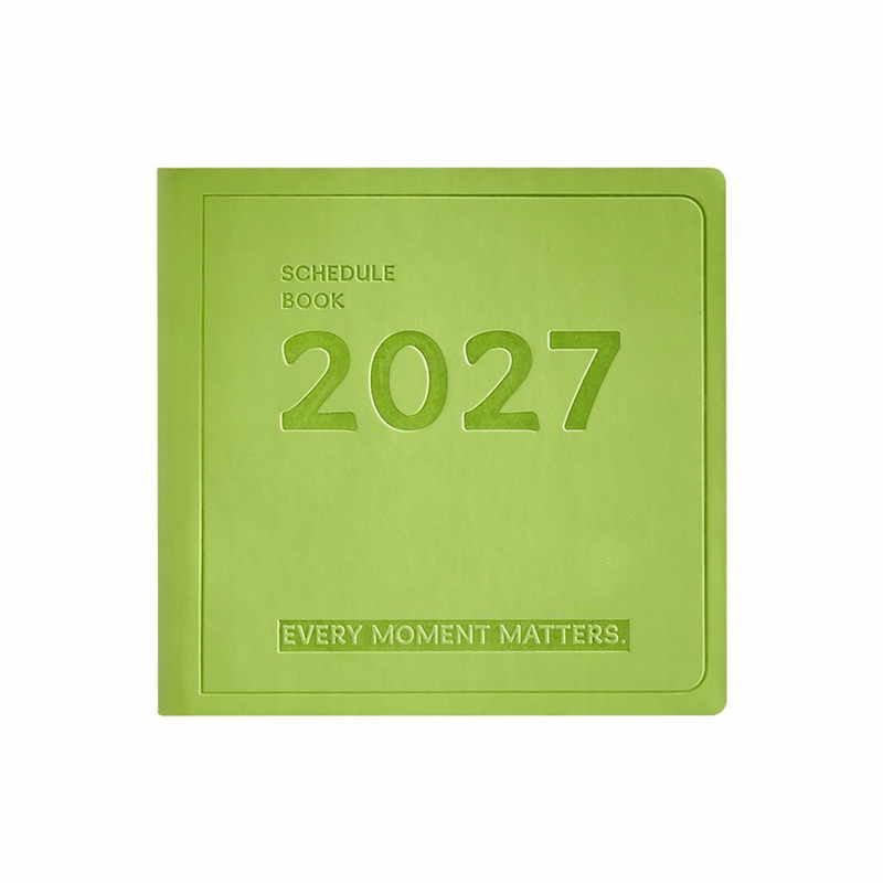 2027年日程本定制logo每日计划本时间管理自律打卡口袋迷你方形一日一页日历本小本子小随身便携日历记事本