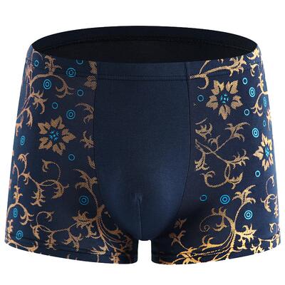 男士内裤男平角裤透气胖子加大码