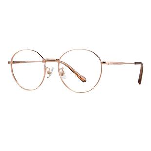 海伦凯勒适合小脸的眼镜男款近视圆框眼睛镜架女可配度数金边镜框