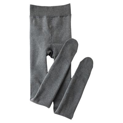 500g超厚一件过冬！平纹灰色连裤袜冬加厚加绒打底裤女踩脚连袜裤