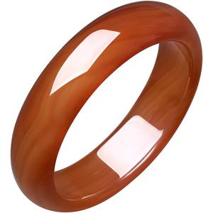 周六福枫叶红玉髓手镯宽条新中式国风送女友圣诞礼物