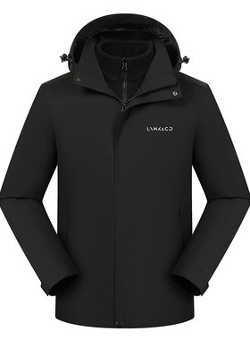 领克汽车4S店工作服冲锋衣冬季