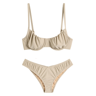 walkingChic泰国比基尼泳衣女新款小胸聚拢性感度假欧美钢圈泳装