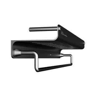 欧吉太空铝卫生间置物架淋浴浴巾架黑色浴室毛巾架洗手间厨房架子