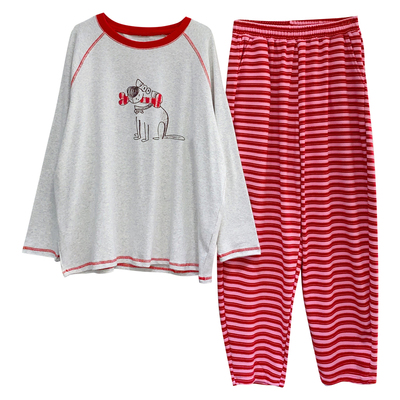 加厚纯棉睡衣韩版家居服加厚