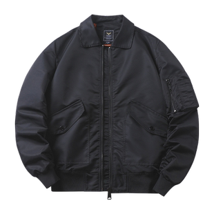 飞行员外套男美式复古休闲ma1秋冬季加棉工装翻领棒球服潮流夹克