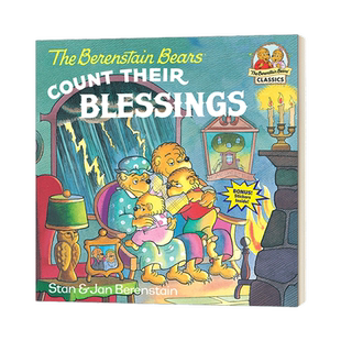 英文原版绘本 The Berenstain Bears Count Their Blessings 贝贝熊数数他们的福气 英文版 进口英语原版书籍