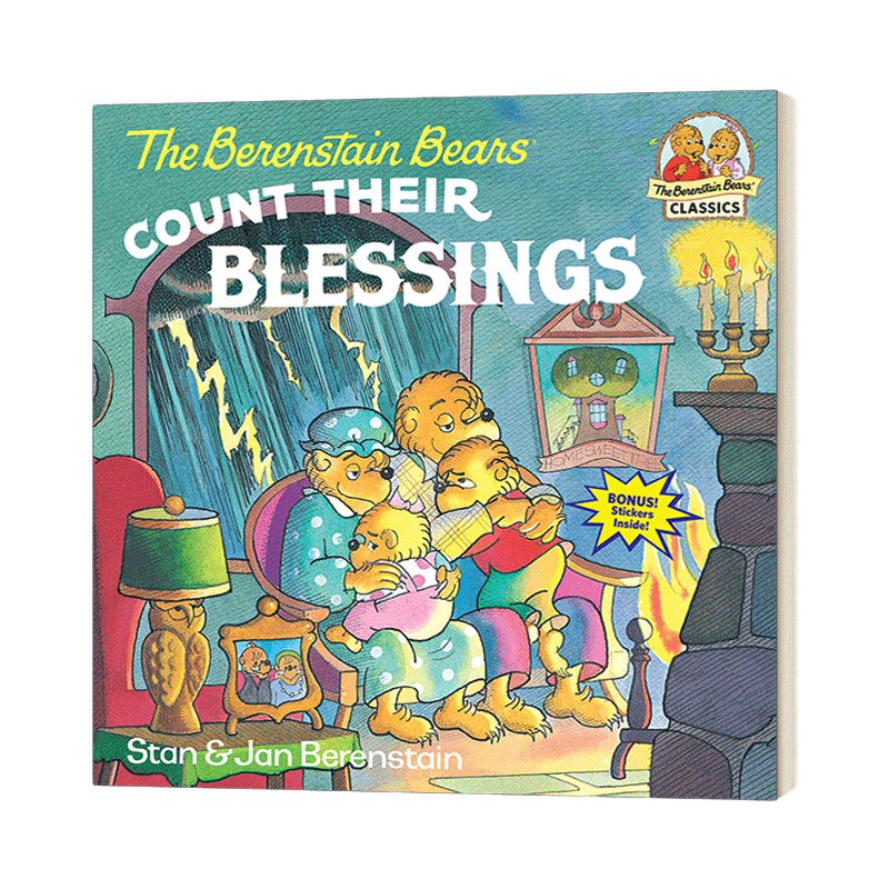 英文原版绘本 The Berenstain Bears Count Their Blessings 贝贝熊数数他们的福气 英文版 进口英语原版书籍