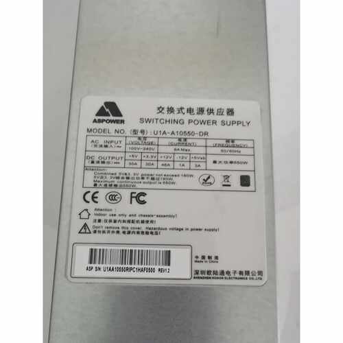 议价欧陆通交换式电源U1AA10550DR550W冗维修