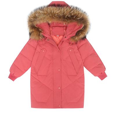 中长款加厚女童羽绒服