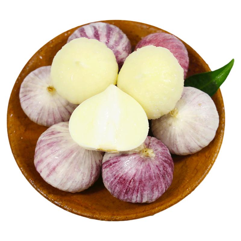 正宗独头蒜大蒜头新鲜紫皮独蒜湿大蒜红珍珠干蒜现挖蔬菜当季整箱