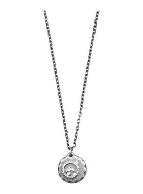 日式太阳飞鸟小金饼毛衣长吊坠