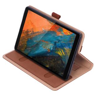 适用联想Tab M8 8寸复古牛皮纹手托平板套插卡插笔TB-8705F保护套