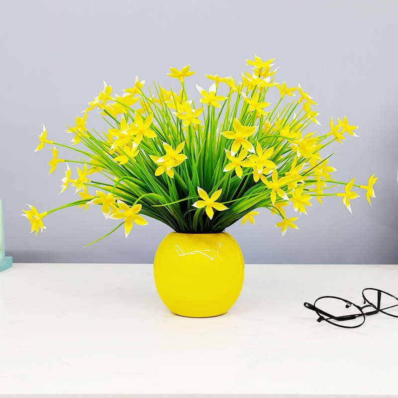 假花塑料花干花仿真花客厅餐桌摆件花束装饰品绿植植物小盆栽摆设