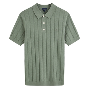 [老钱风]Brooks Brothers/布克兄弟男士26夏新品三粒扣针织polo衫