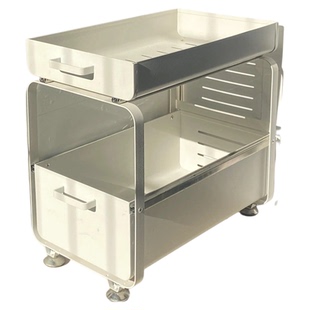 厨房下水槽置物架碗盘拉篮水池下多层抽拉式收纳架橱柜分层架金属