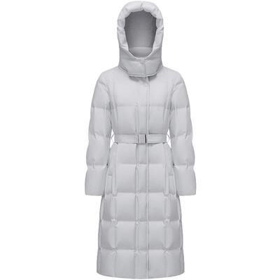 长款羽绒服波司登鹅绒可脱卸帽