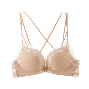 2026舒适无痕小胸AA内衣女防滑防下垂上跑聚拢无钢圈文胸少女胸罩