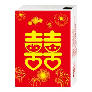 500包结婚用品小包纸巾宴席婚宴专用餐巾纸婚庆喜字手帕纸酒席纸