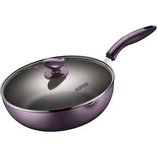 苏泊尔不粘锅火红点炒锅平底锅家用不沾煎锅烙饼锅煎炒两用炒菜锅